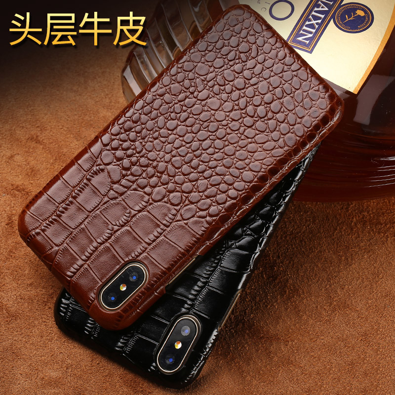 小米8手机壳8se真皮套6.21寸全网通版mi8保护壳es牛皮xiaomi8防摔ml8后指纹SE保护后盖8s前指纹版5.88寸mi8se