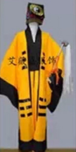 成人儿童八仙演出服道士帽子古装戏服吕洞宾表演演出服拂尘道具全
