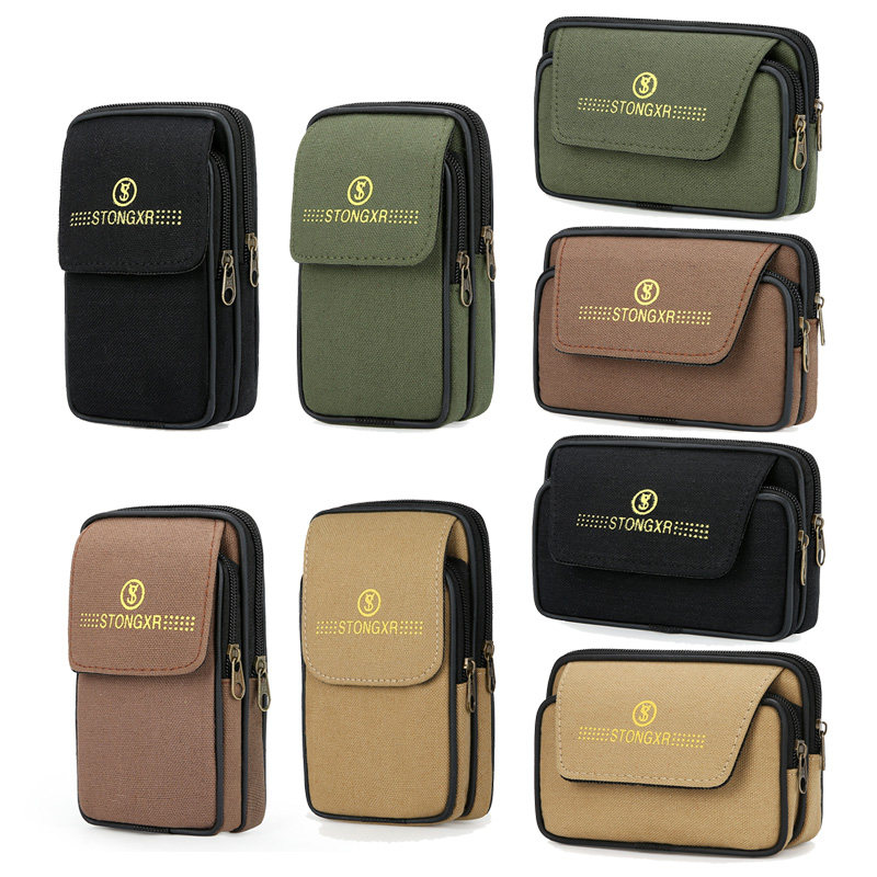 帆布手机包男腰包穿皮带手机袋多功能零钱包工地干活手机套腰带包,箱包皮具/热销女包/男包,手机包,淘宝优惠券,粉丝福利购,淘宝优惠卷