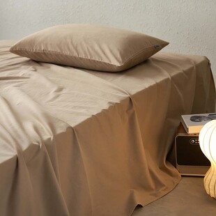 全棉磨毛单品单件枕套单件单床单单床笠家用纯色新疆长绒棉