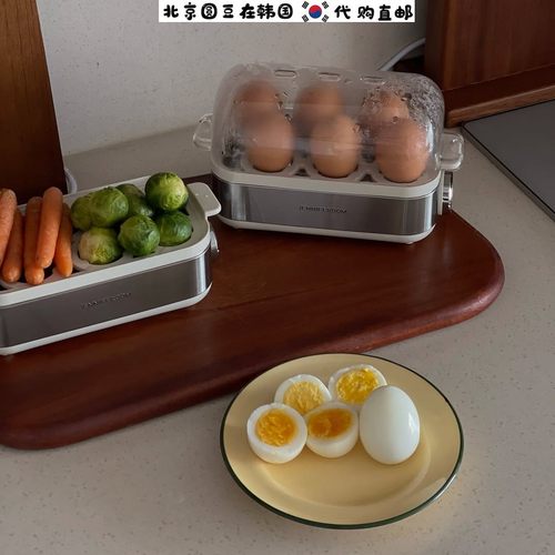 韩国直邮代购jenniferoom家用商用6孔智能不锈钢宝宝辅食蒸蛋器