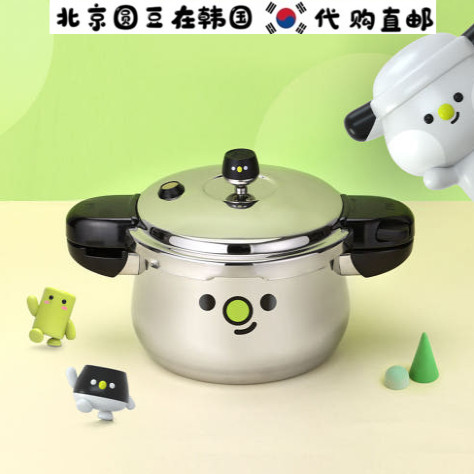 韩国直邮代购PN枫年多功能不锈钢高压锅燃气电磁炉通用6人份3.5L