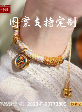 迷你立体唐卡大黑天绿度母精致吊坠配饰手绘擦擦项链平安扣朱砂
