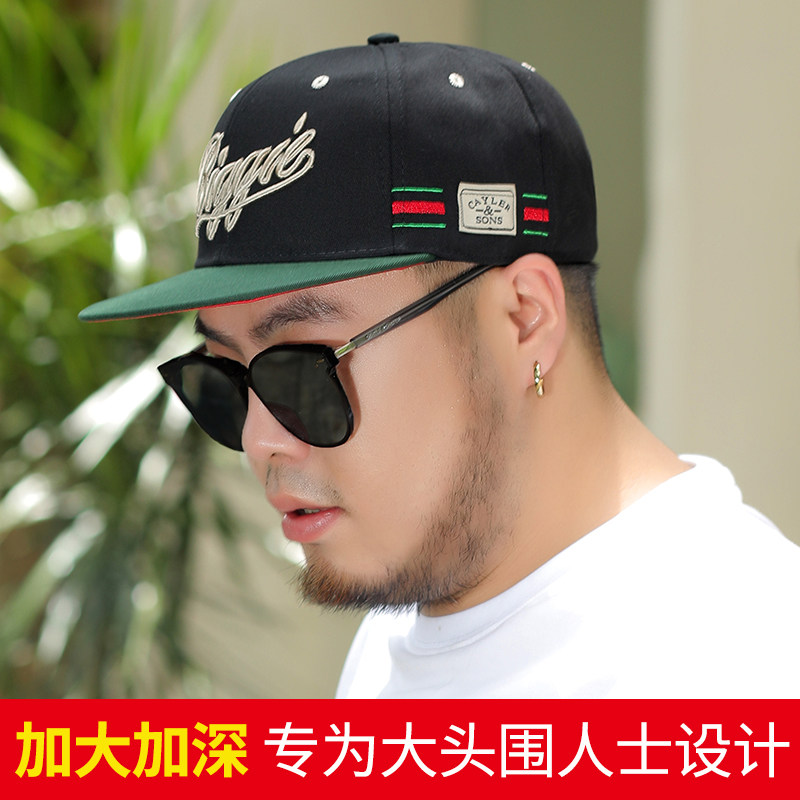 夏季加大平檐嘻哈帽时尚简约图片