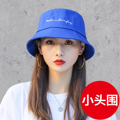 小头围渔夫帽女四季帽子小号xs小码s小头52cm54cm出游太阳帽