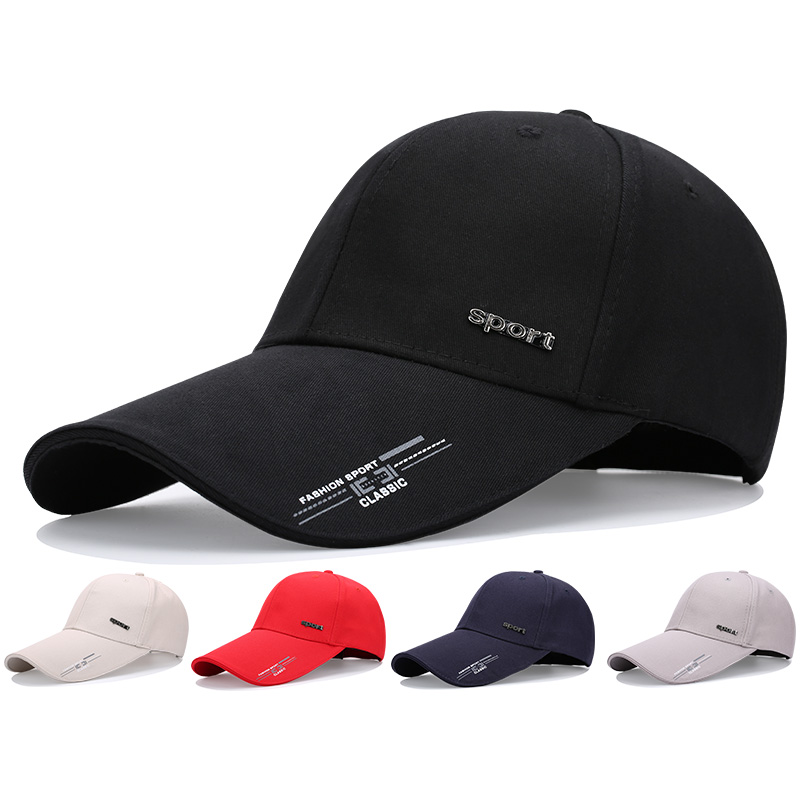 帽子男士秋冬加长帽檐潮人百搭女