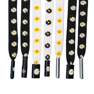 小雏菊抽绳运动弹力男女裤帽绳彩色黑白卫衣裤子编织绳扁带子配件