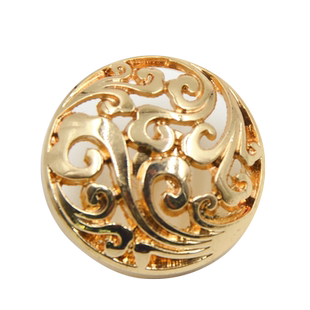 迈利达金属钮扣休闲西装镂空祥云纹理张云雷二爷同款纽扣大衣扣子