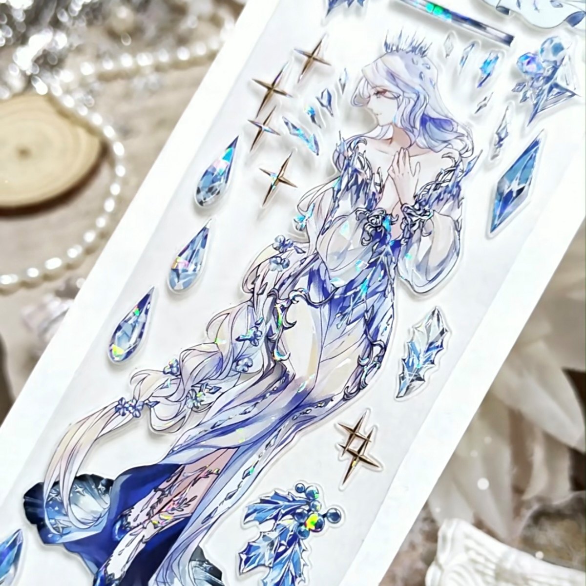 分装凛冬之约贝壳光pet华丽人物手帐胶带拼贴装饰咕卡造景人物贴,文具电教/文化用品/商务用品,和纸胶带,淘宝优惠券,粉丝福利购,淘宝优惠卷