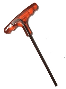 S2钢T型内六角扳手高硬度高扭力红色手柄