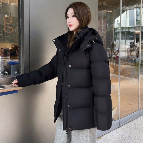曲恩娜短款加厚羽绒服女