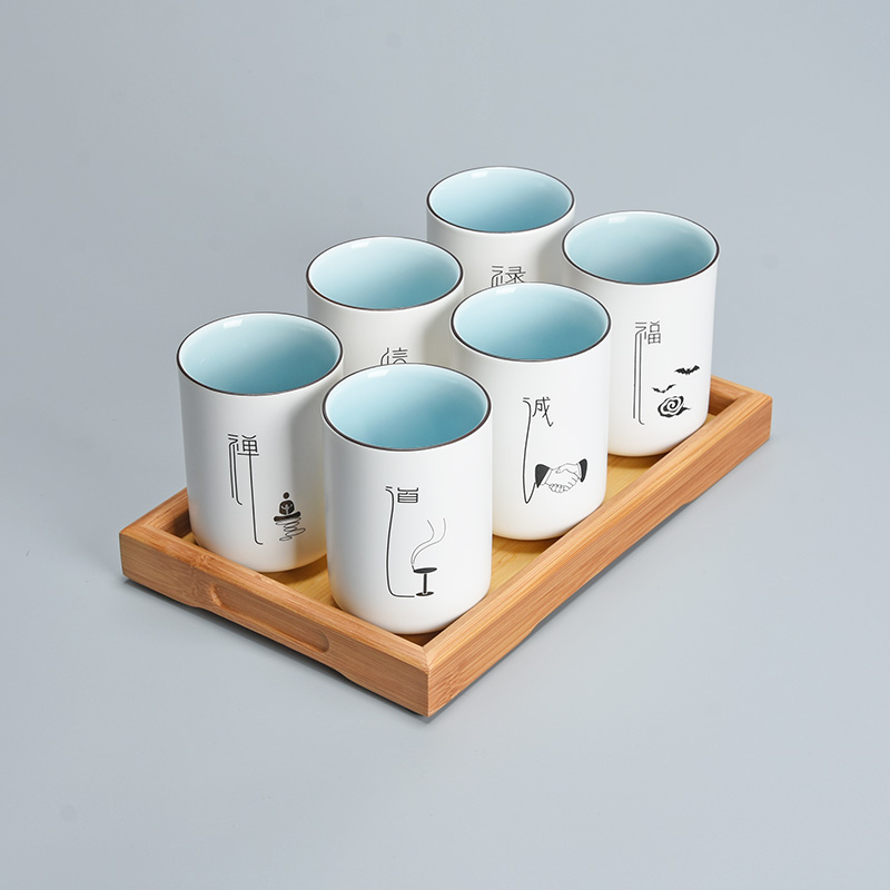 简约茶具套装陶瓷古风茶杯套装
