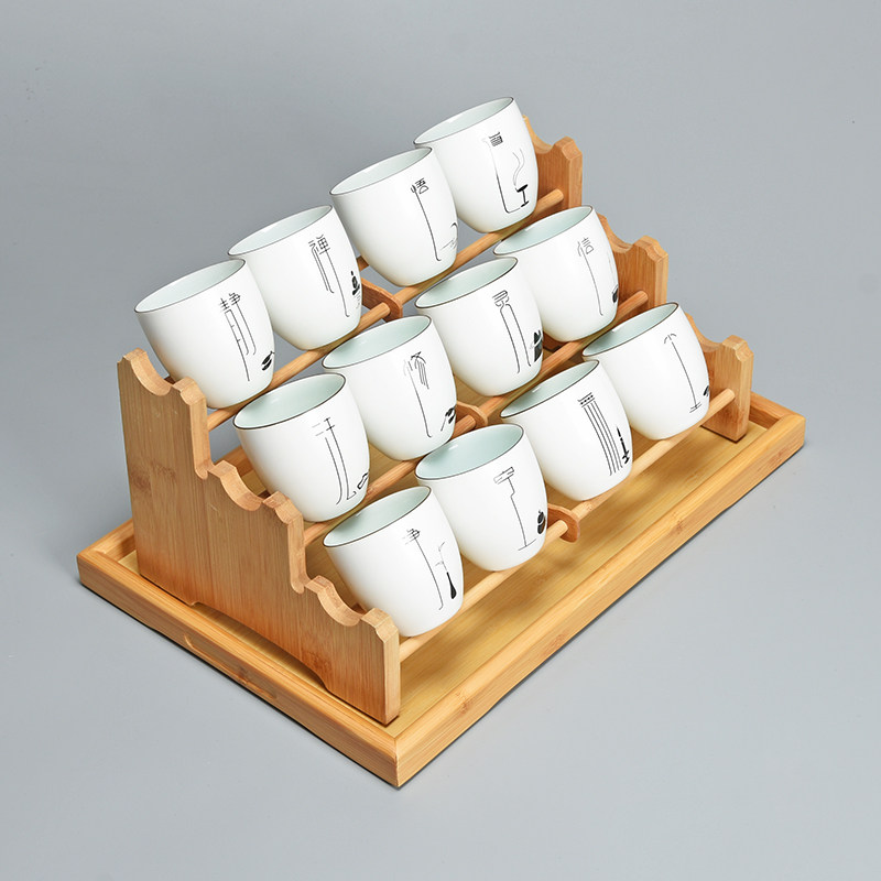 君器陶瓷茶杯套装家用杯子待客水杯个人专用喝茶品茗杯茶具主人杯