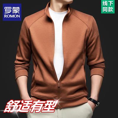 罗蒙秋冬立领夹克男2025