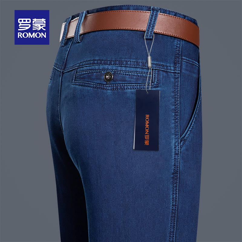 罗蒙男士牛仔裤春秋季款