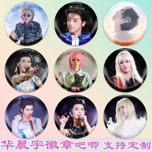 2024华晨宇徽章花花吧唧演唱会周边谷子diy古圈应援素材马口铁