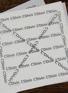 C′Divin英文字母蛋糕油纸垫 18*18cm硅油纸隔油烘焙蛋糕面包装纸