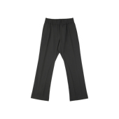 TR混纺微弹高克重微喇条纹松紧带深灰黑西裤 haonanhuang 浩楠黄