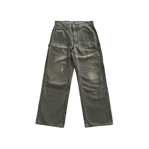 haonanhuang水洗宽松直筒工装裤