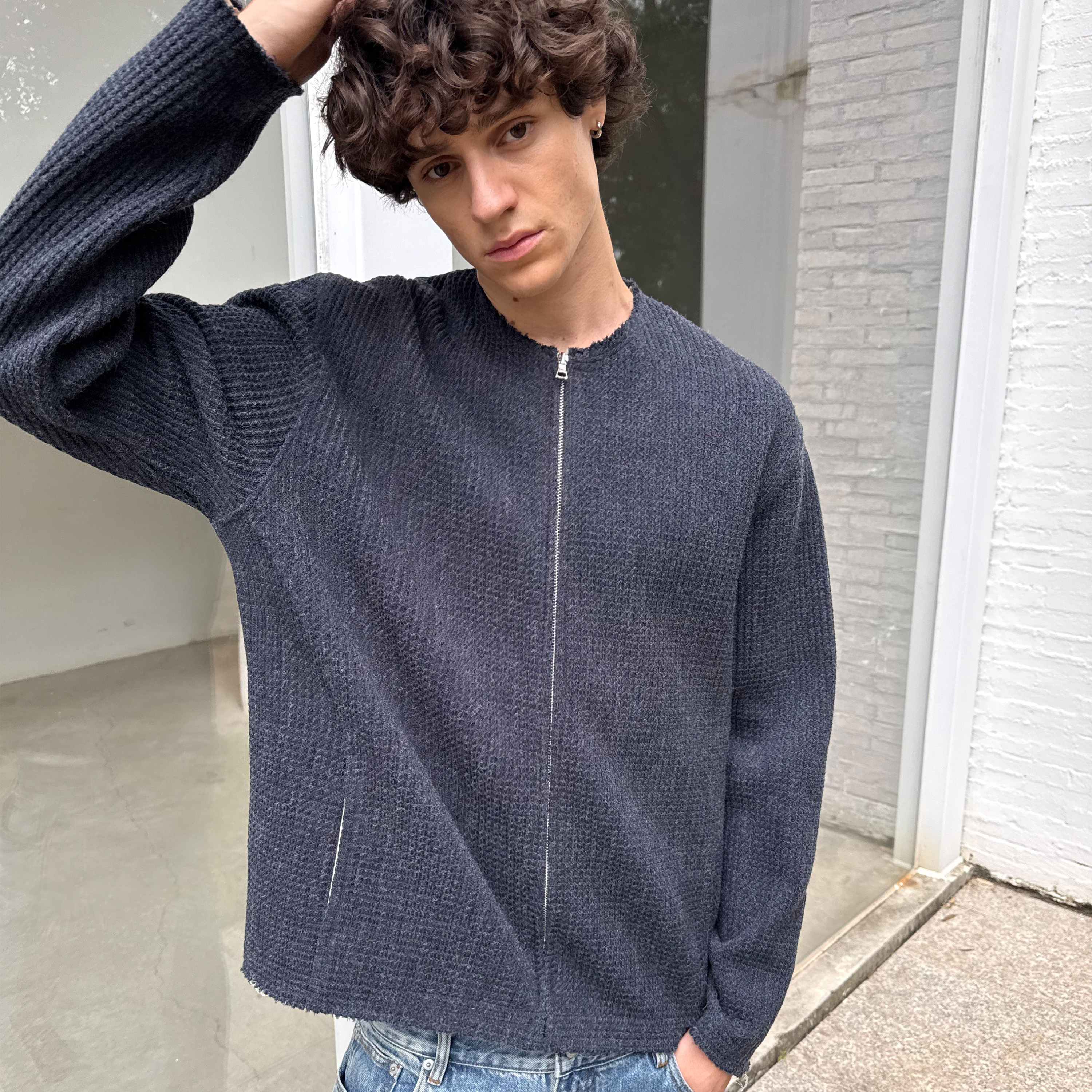 12针复古小香风毛织外套