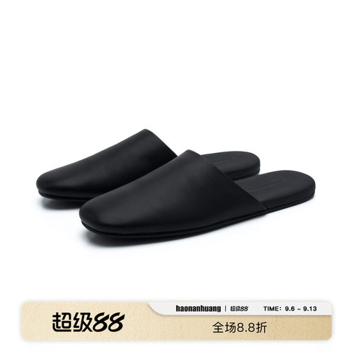 haonanhuang小羊皮穆勒皮拖鞋