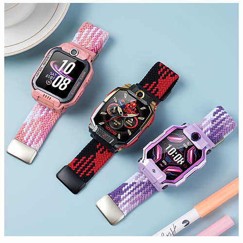 适用小天才电话手表Z6pro表带弹力编织磁吸扣替换带Q3/D5/D2A/D3S