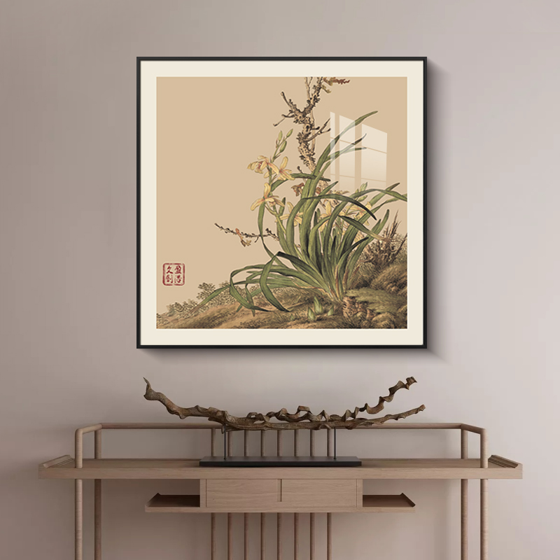 古风装饰画《郎世宁花鸟图册》