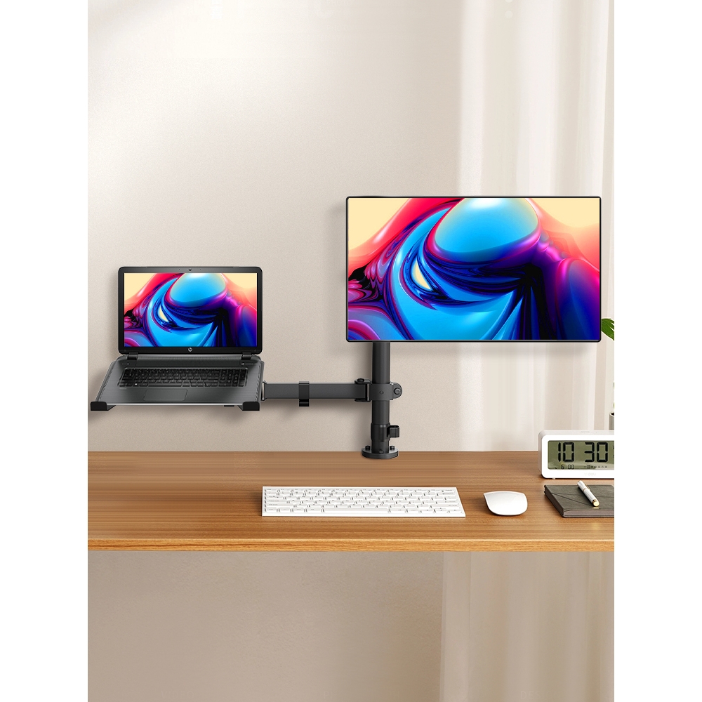 Ergotron爱格升笔记本电脑支架双屏显示器二合一组合副屏支撑托架