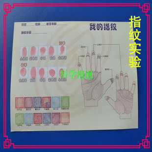 儿童幼儿趣味科学实验科技小制作小发明DIY拼装 小牛顿指纹实验