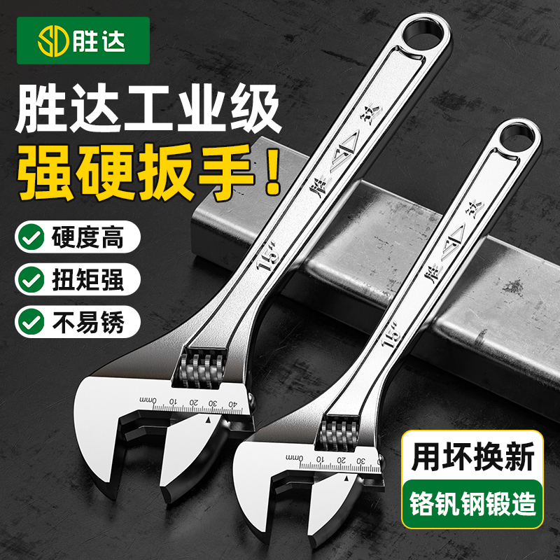 【SENDA/胜达】活动扳手大开口