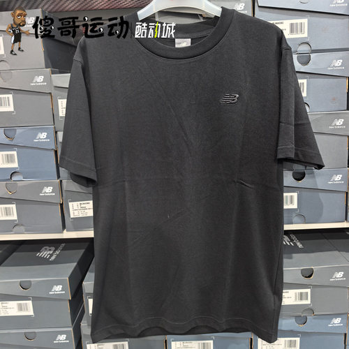 NEW BALANCE NB 男子春夏圆领纯棉透气运动休闲短袖T恤 MT41533