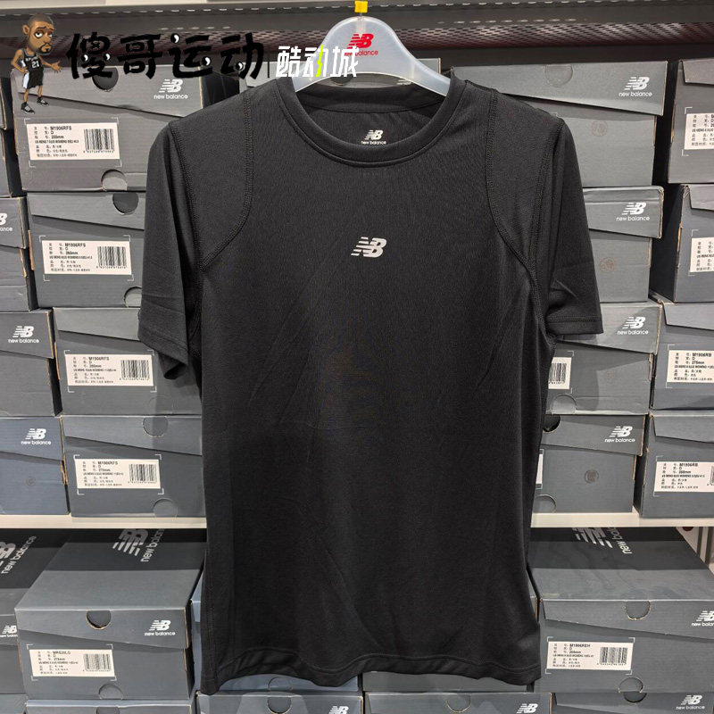 New Balance NB男子速干透气运动休闲休闲跑步T恤短袖 MT51607图片
