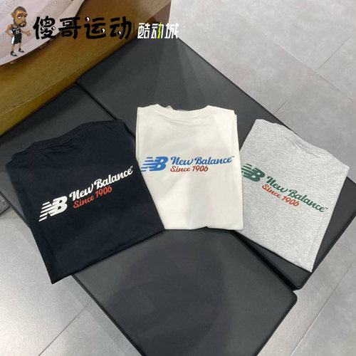 New Balance NB 男子时尚印花简约字母T恤短袖 AMT52312
