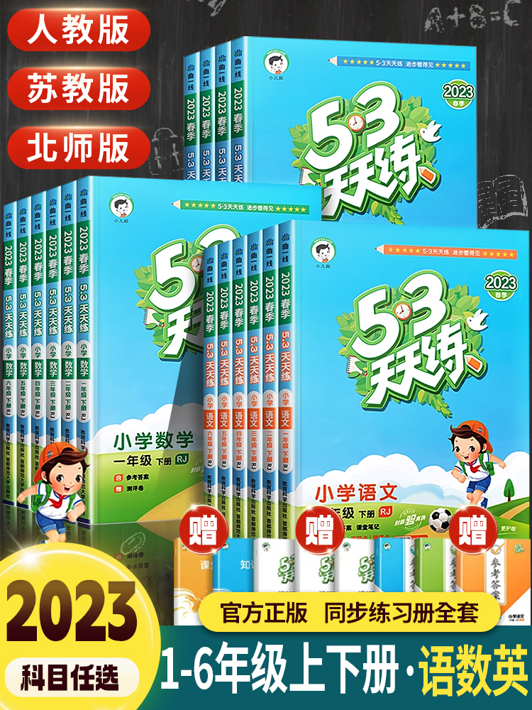 53天天练小学语文数学英语