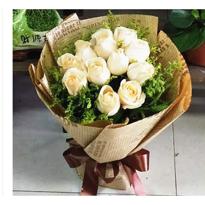 孝感孝南区保丽国际广场百佳宏业乾坤购物鲜花店七夕节配送玫瑰