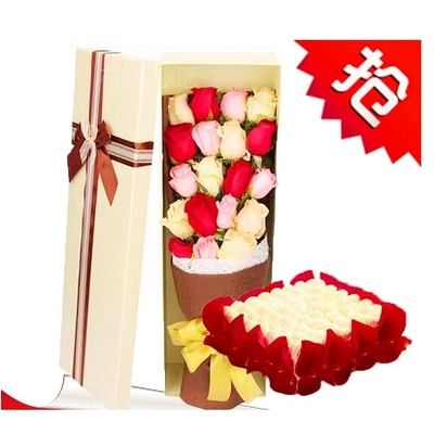 乌什县阿瓦提县柯坪县乌恰县蛋糕店鲜花店配送生日蛋糕玫瑰