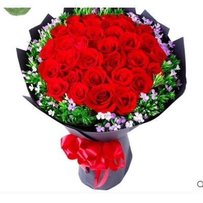 天津北辰区青光镇小淀天穆西堤头北仓鲜花店七夕节速递玫瑰花束