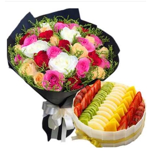 图木舒克市齐干却勒前海永安坝街道蛋糕店鲜花店配送生日蛋糕玫瑰