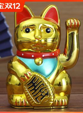 猫新款中国大陆全身都是塑料摆件店铺开业收银台家居客厅创意礼品