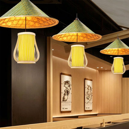手工藤编手工竹编手工柳编吊灯酒店餐厅吊灯灯具农家乐吊灯民族风