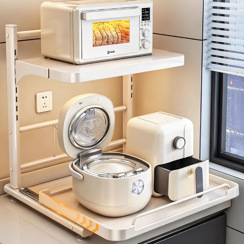 【超稳固】层高可调抽拉式置物架