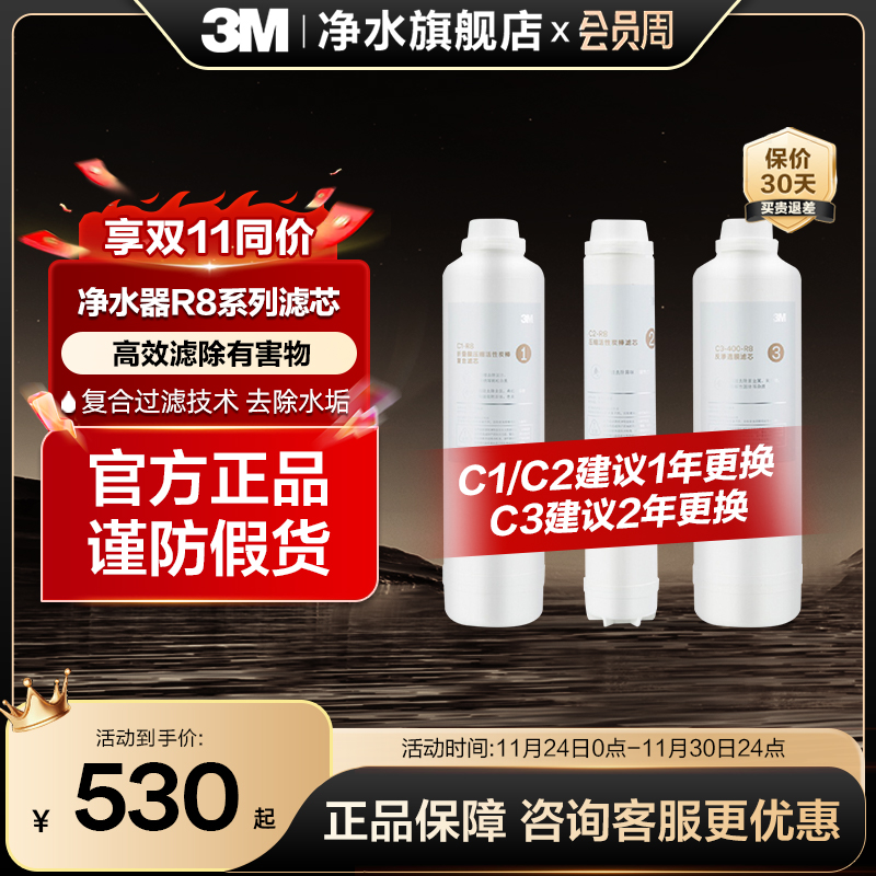 3M净水器滤芯纯水机R8适配滤芯