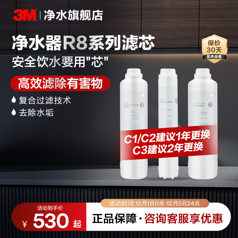 3M净水器滤芯纯水机R8适配滤芯