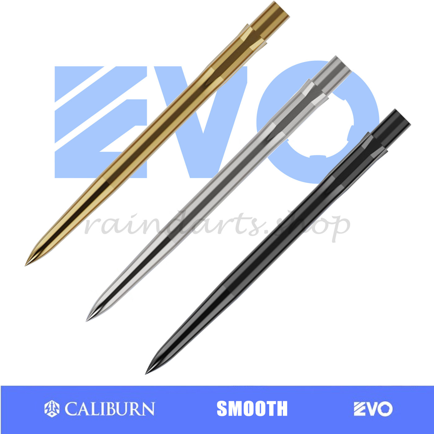 CALIBURN九牌EVO 可更换硬式镖针 Smooth 光滑钢针 通用普通硬镖