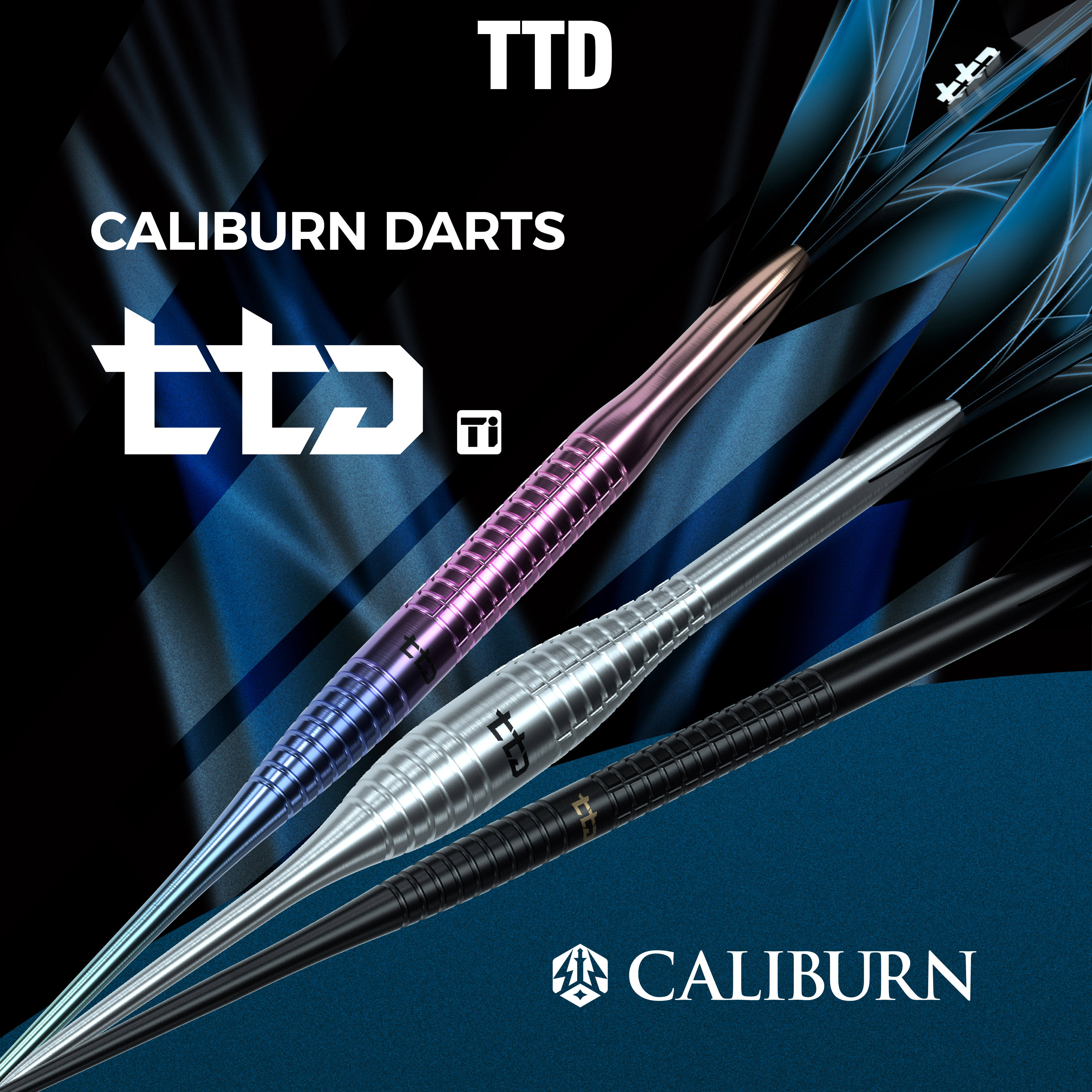 新品CALIBURN 九牌 TTD 一体镖系列 钛 超轻硬式 专业飞镖套装