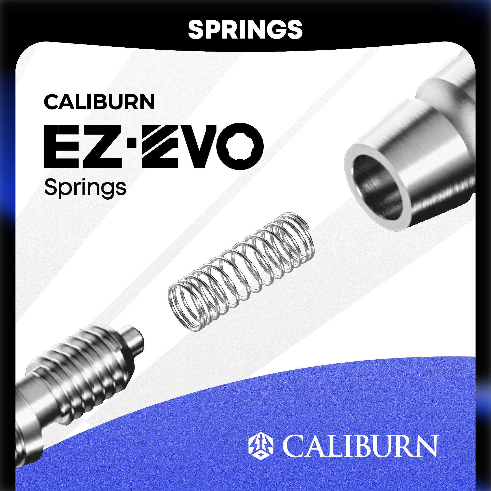 2026春节新品九牌 CALIBURN EZ-EVO 防松动 专用弹簧 30PCS/包