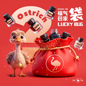 鸵鸟墨水彩墨盲盒文具彩墨福袋手账本子蘸水笔硬笔盲盒装 2026新款