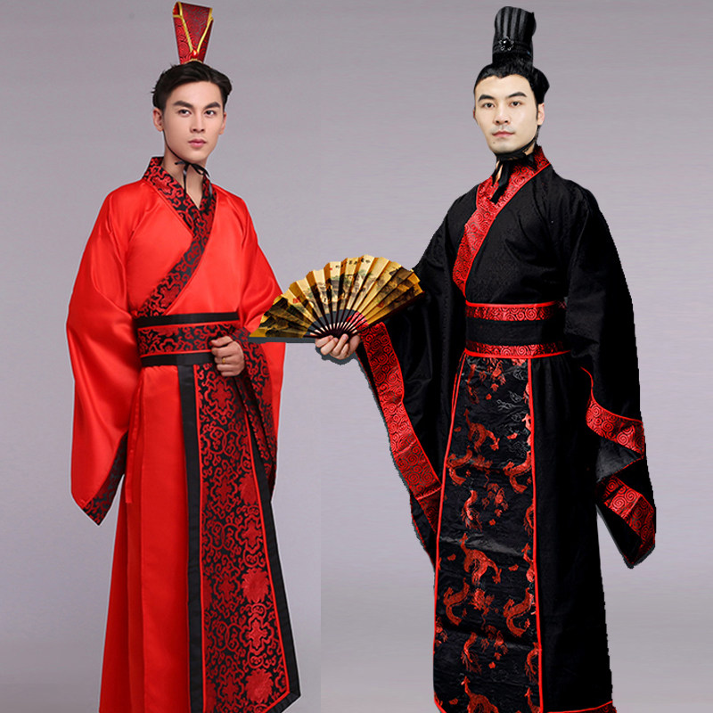 新款古代唐装男士古装新郎礼服中式结婚礼服套装古代服装汉服婚服