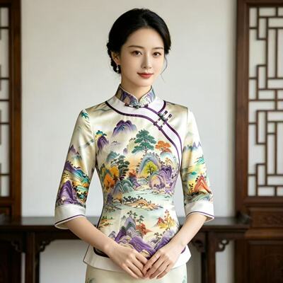 新中式改良旗袍上衣女2026夏季