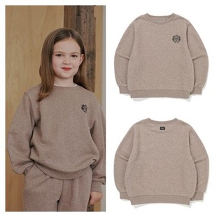 100 T恤童装 165 2025秋春儿童棕色圆领套头长袖 been韩国直邮代购